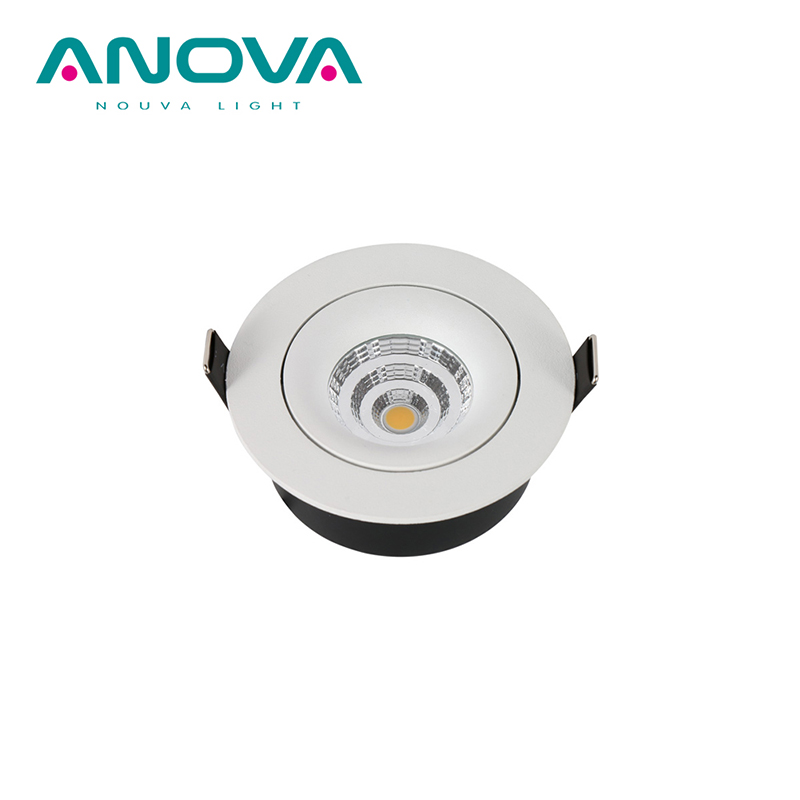 What positive effects does the flicker-free feature of LED spotlights have on visual health?